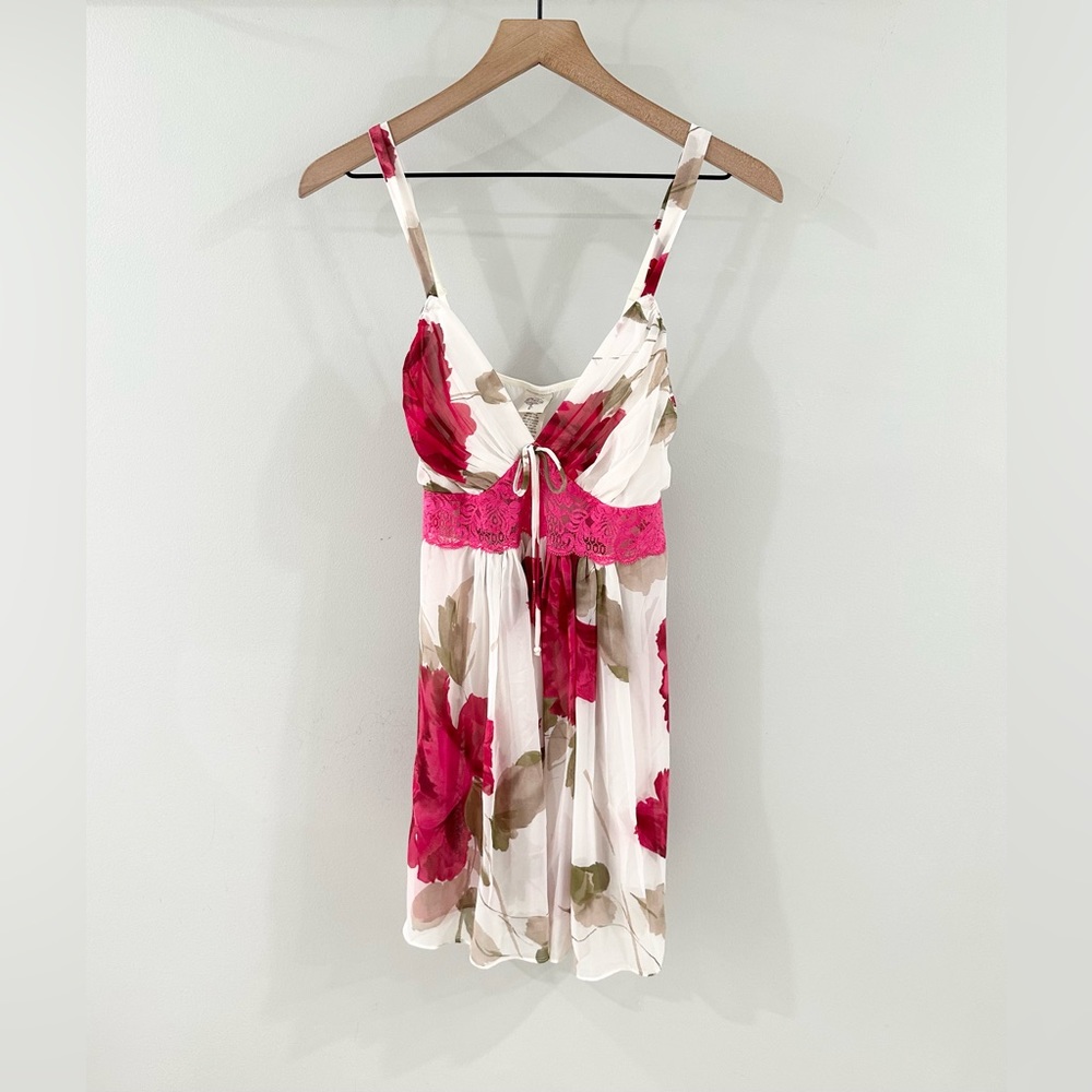 In Bloom Floral Chemise with Pink Accents